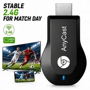 WiFi Screen Mirroring Receiver HDMI Wireless Cast Adapter Miracast Dongle Sync Multimedia Content from Phone Computer to Television Projector Monitor Streaming