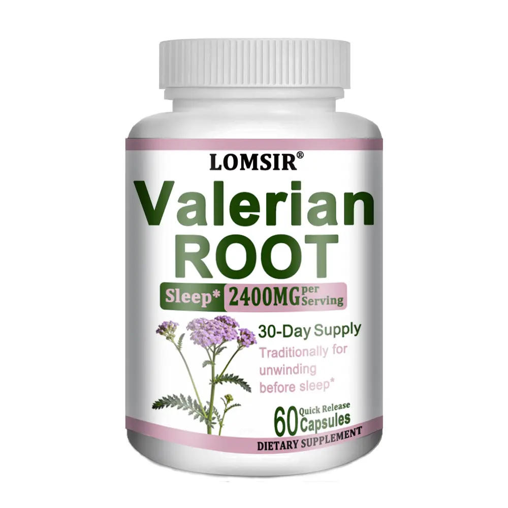 Valerian Root 2400mg - Promotes Relaxation and Calmness, Healthy Sleep, Highly Absorbable, Herbal Blend for Men and Women - 60 Capsules