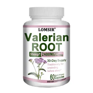 Valerian Root 2400mg - Promotes Relaxation and Calmness, Healthy Sleep, Highly Absorbable, Herbal Blend for Men and Women - 60 Capsules