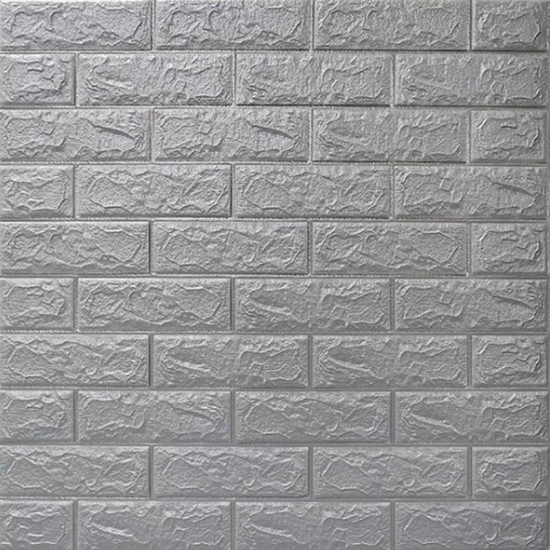 3D Wall Sticker Panel, Self-adhesive Waterproof Foam Brick Wallpaper, Easy Install Durable Design Wall Decor for Living Room & Bathroom