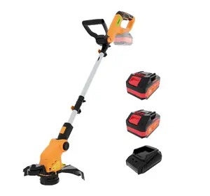 Gewol 20V Cordless Grass String Trimmer & Edger, 12” Electric Weed Wacker Grass Trimmer Tool , 2*3.0Ah Battery & Charger for Lawn and Garden