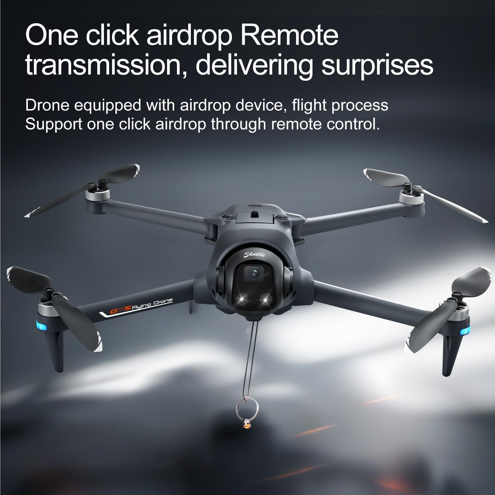 New Design GPS Drone with 180° ESC Camera 5G Large Screen Remote Control Lifting and Obstacle Avoidance Head Brushless Power GPS Return for Amateur Players.