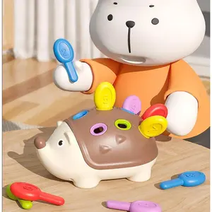 Hedgehog Montessori Fine Motor Toys Educational Toy for Toddlers Learning Counting & Training Develop Concentration Sensory Gift