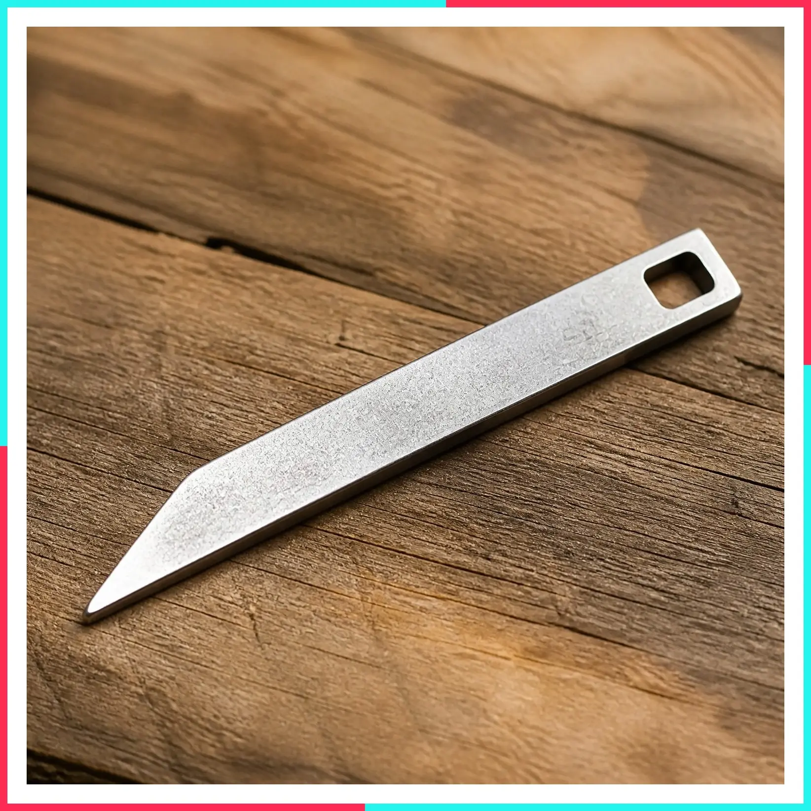 The Mighty Bar Heavy Duty Stainless Steel Keychain Pry Bar EDC Multitool for Keys - Small Everyday Carry Key Chain Tool