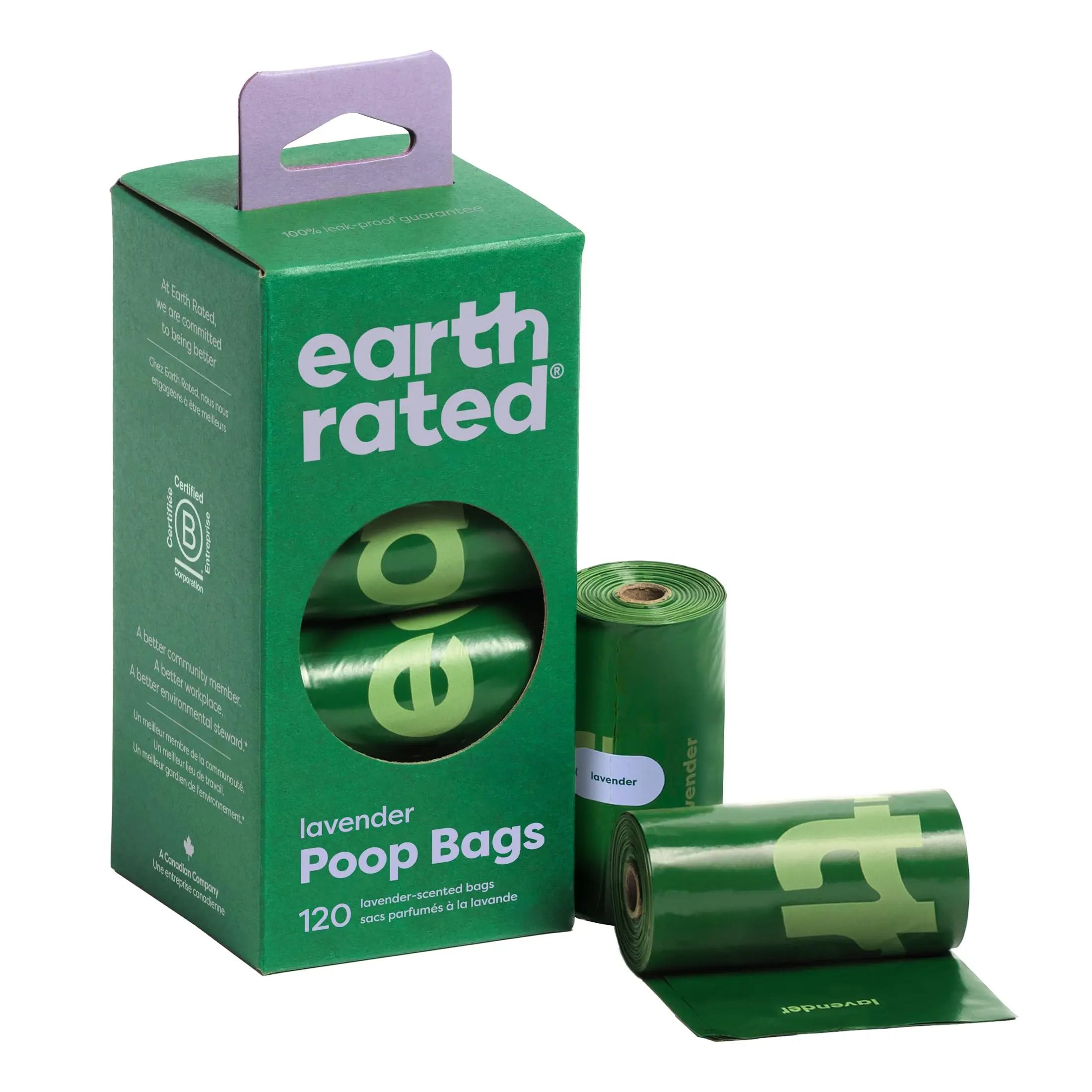 Lavender Scented Poop Bag, 120pcs/set Thickened Pet Waste Bag, Pet Waste Bag for Outdoor, Pet Poop Bag, Dog & Cat Litter Supplies