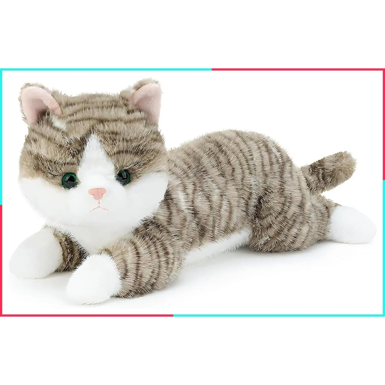 19 Inch 3 Lbs Realistic Weighted Cat Plush Stuffed Animal