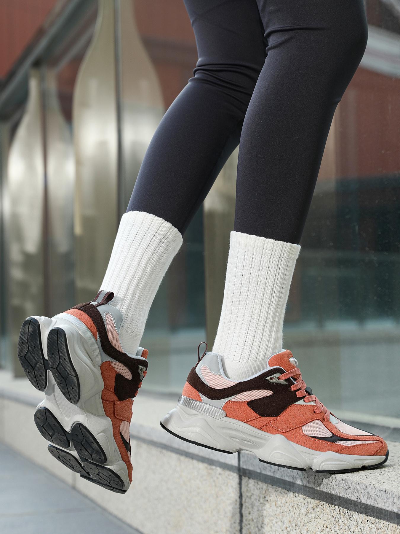 Men's Colorblock Lace Up Running Shoes, Lightweight Breathable Comfortable Sports Shoes, Gym Shoes, Athletic Running Shoes, Trendy Non-slip Sneakers for Outdoor Hiking Travel