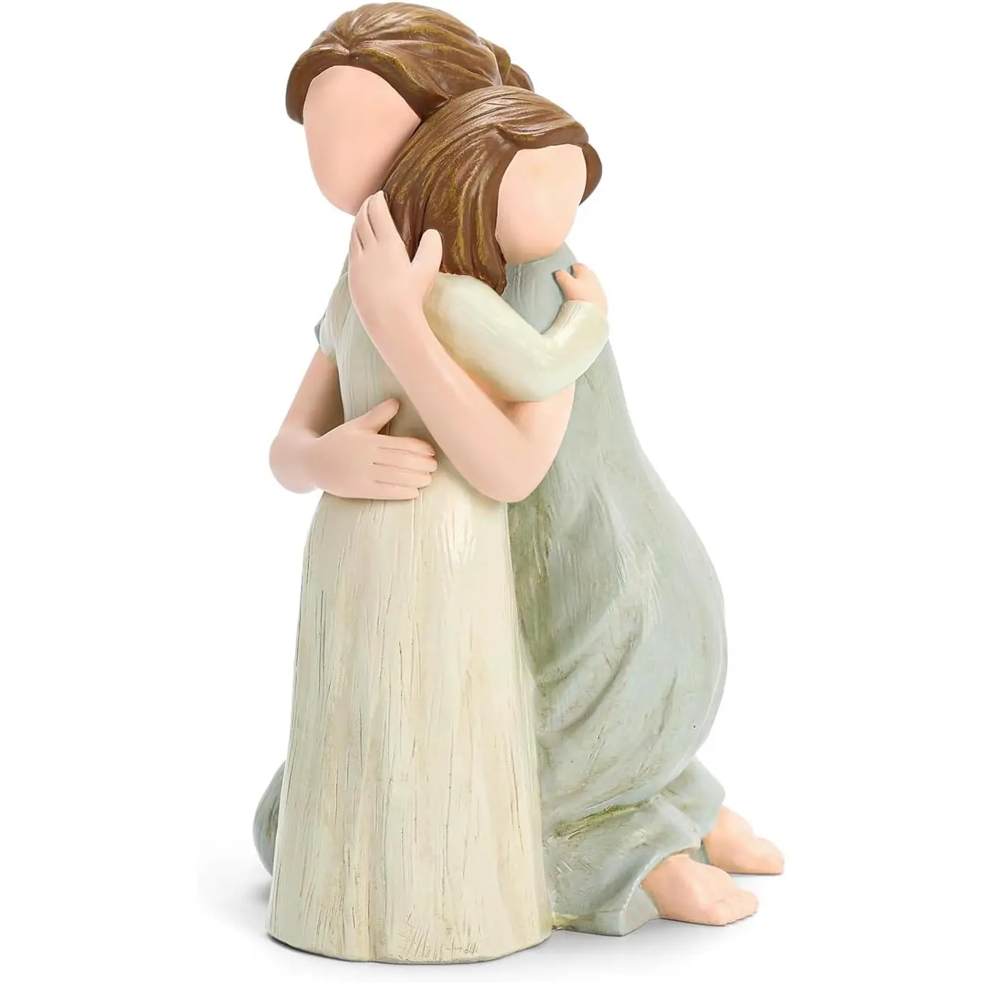 Mother and Daughter Figurine Sculpture, Sculpted Hand-Painted Figure Love My Daughter  for Mother's Day Anniversary Birthday