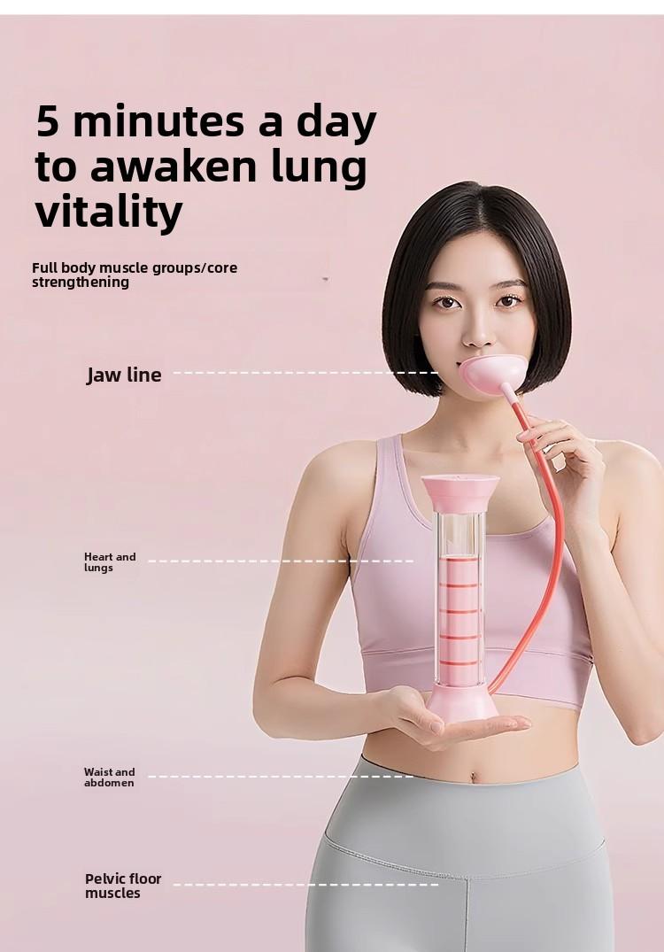 Abdominal Breathing Dumbbell Vital Capacity Lung Function Exercise Core Training Improves Endurance Fitness