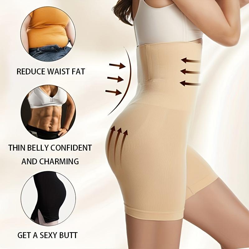 High Waisted Tummy Control Shapewear for Women, 1 Count Solid Color Breathable Butt Lifting Shorts, Sports Women Wear for Aerobics, Running, Yoga and Pilates, Corset Waist Shaper