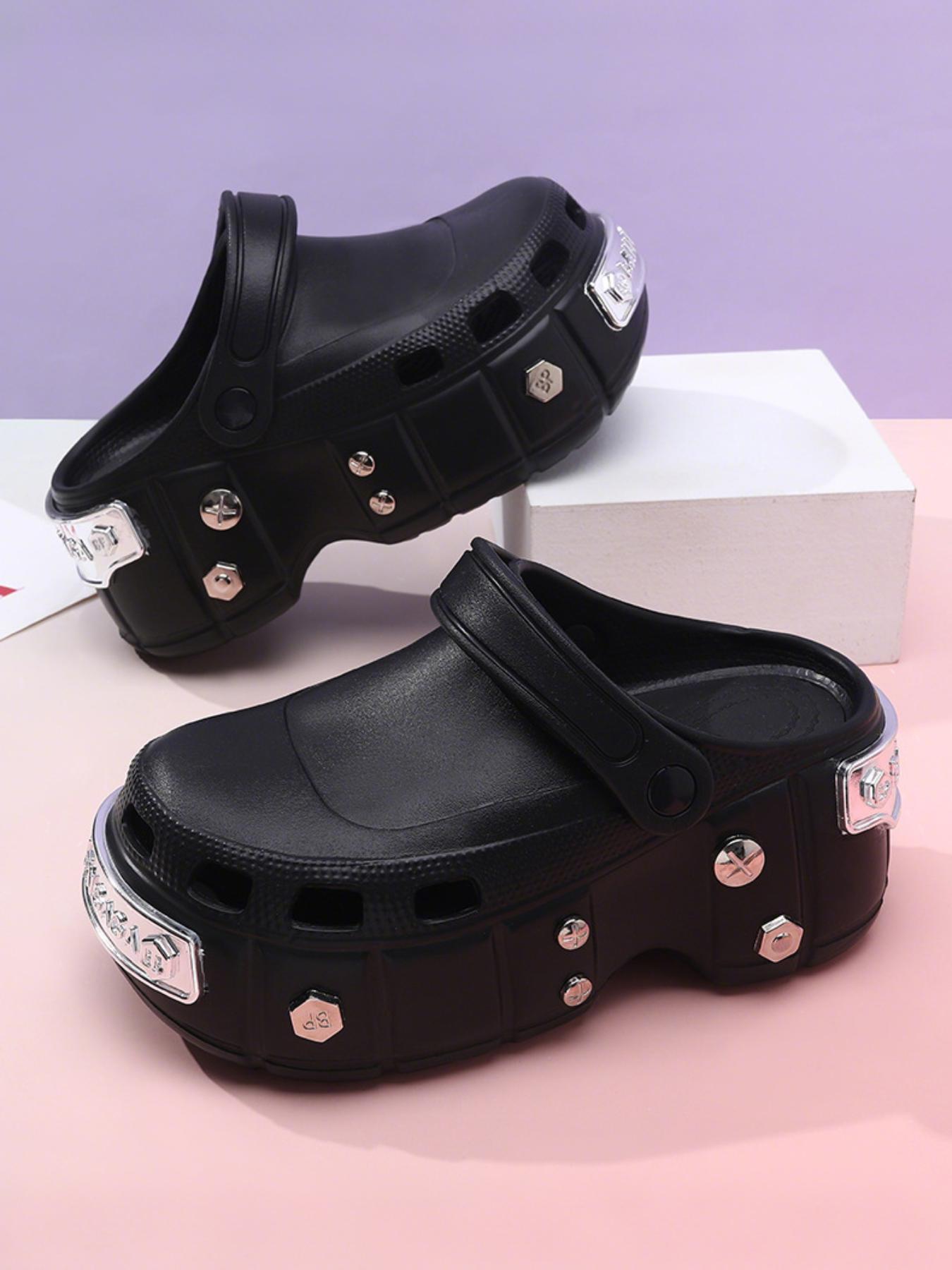 Women's Fashionable Solid Color Foot Clogs, Casual Lightweight Non Slip Comfortable Breathable Non-slip Clogs, Outdoor Sports Sandals for Beach Vacation, Anti Slip Clogs, Shoes Clogs