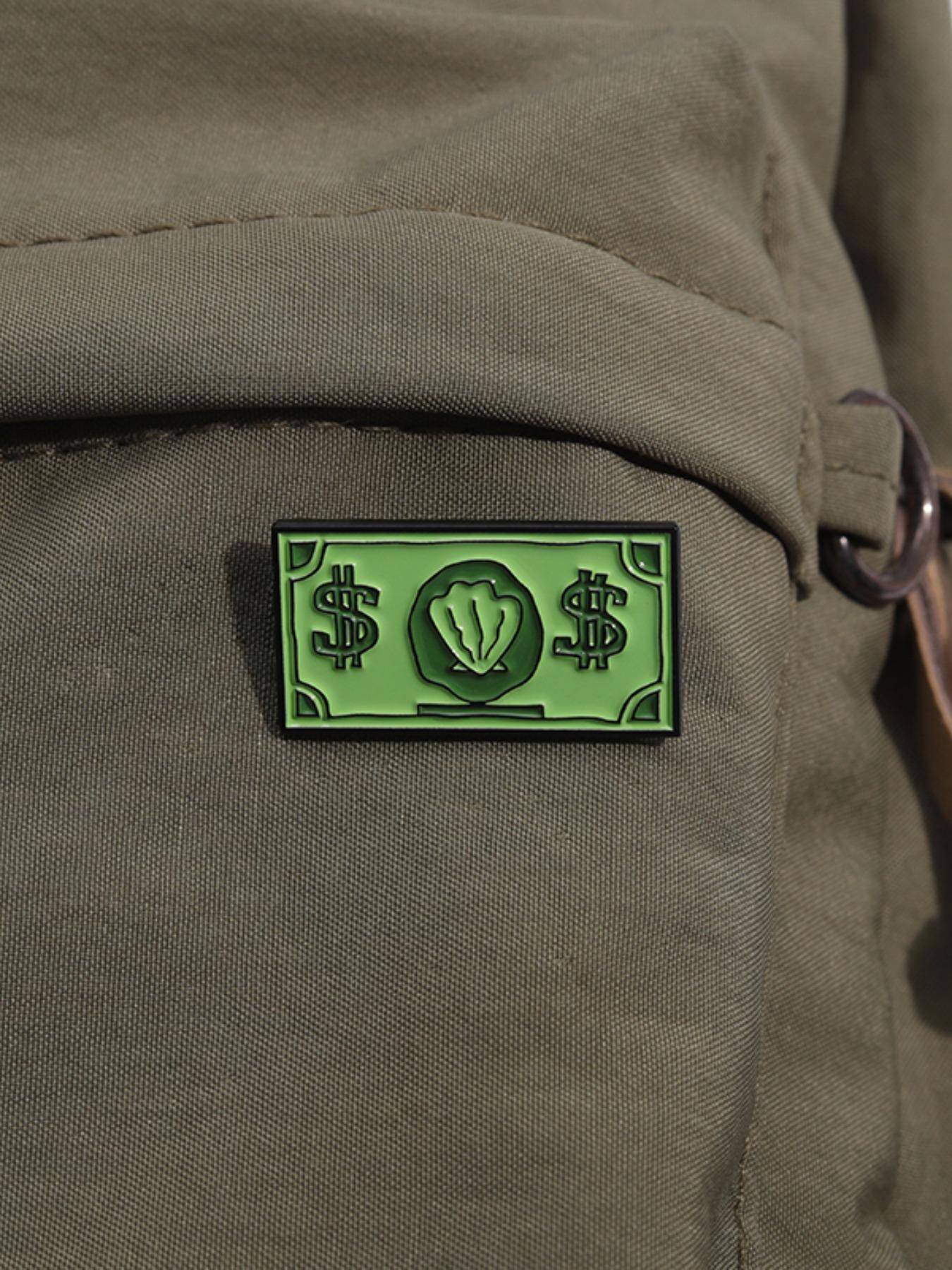 Creative Dollar Money Design Brooch, Fashion Alloy Badge for Daily Clothing Decor, Trendy All-match & Exquisite Brooch for Birthday Gift, Pin, Charms, Jewelry Accessories, Decoration, Durable Metal Pins