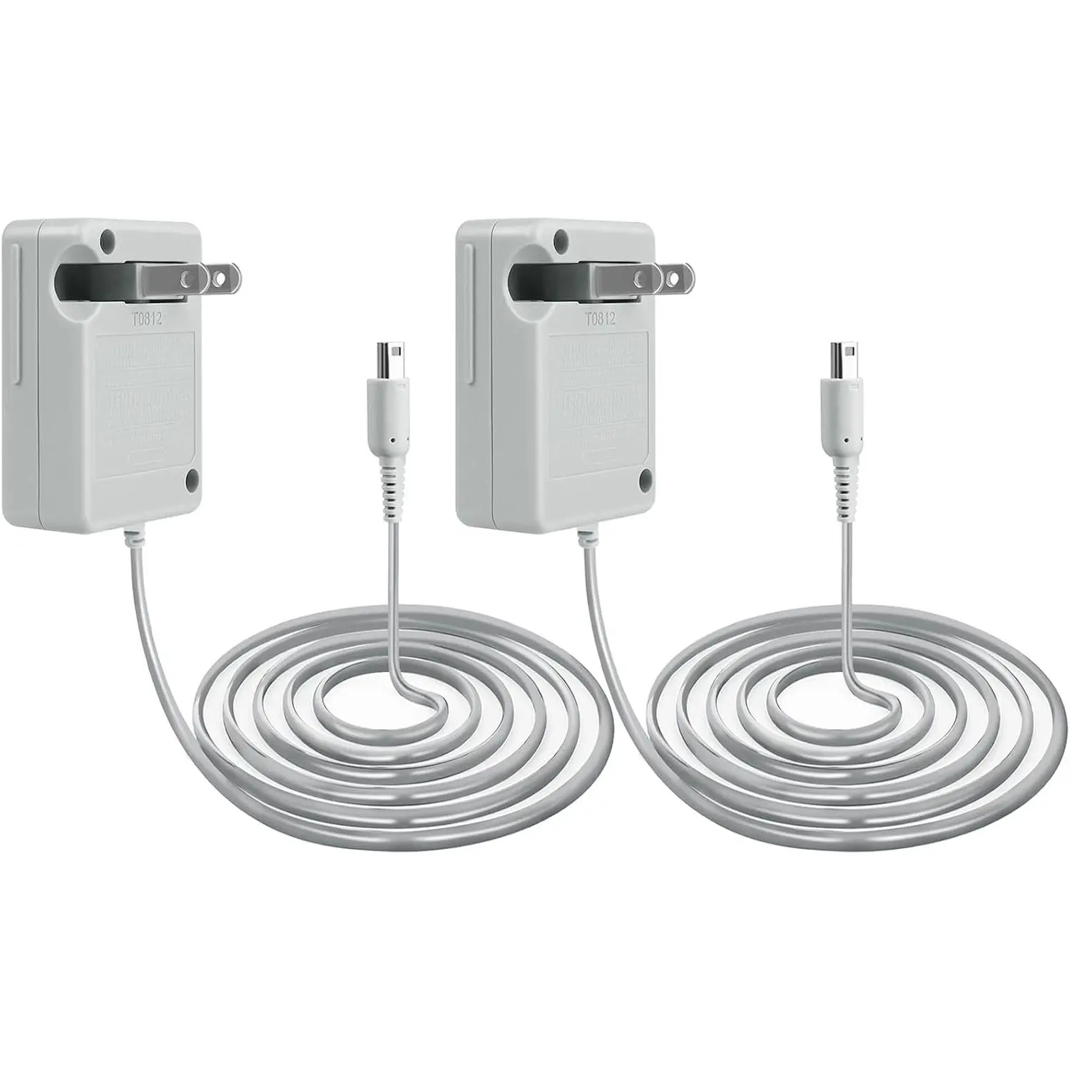3DS Charger,  3DS Charger Compatible with  3DS/ DSi/DSi XL/ 2DS/ 2DS XL/ 3DS 100-240V Wall Plug Adapter 2 Pack