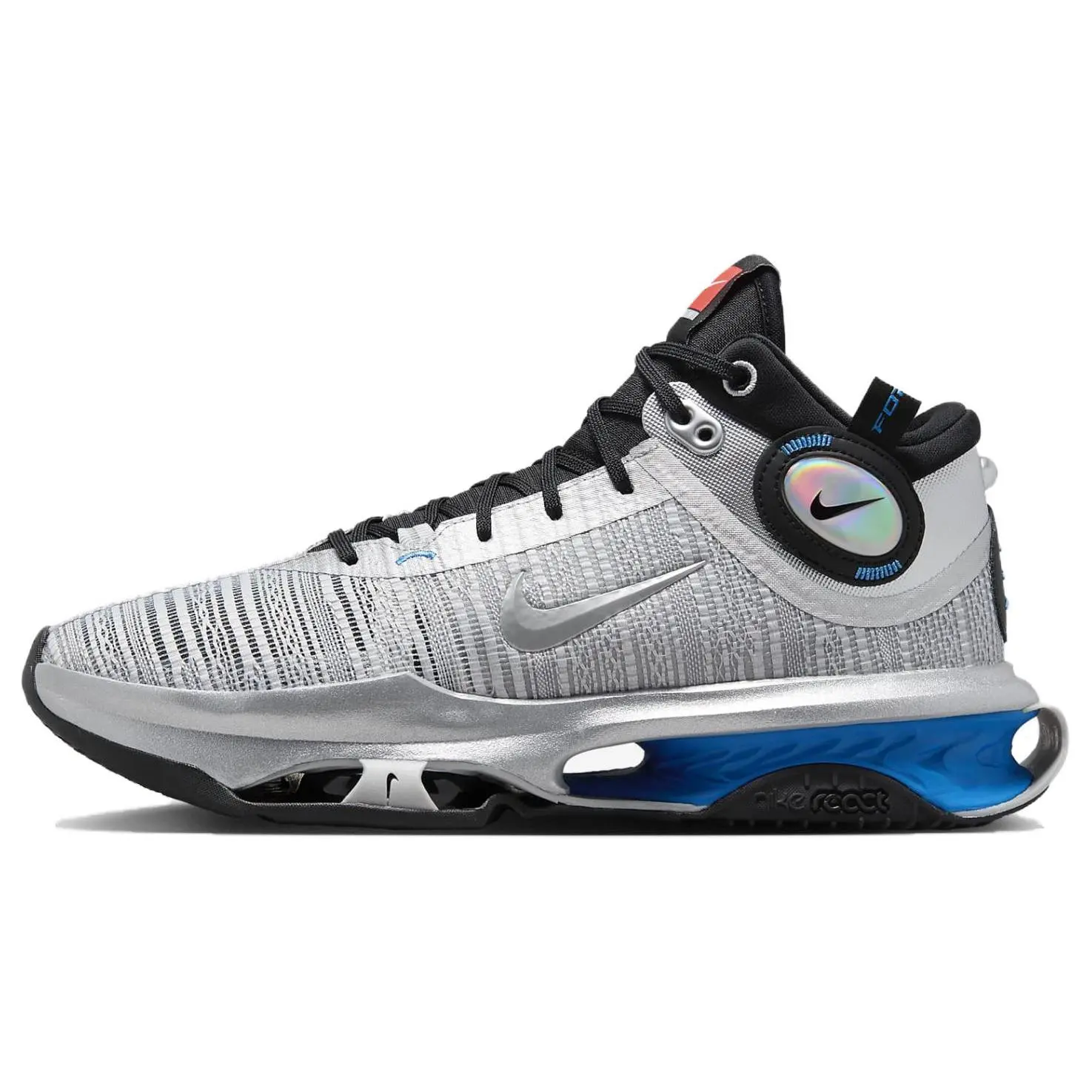 Nike Air Zoom G.T. Jump 2 ASW EP Men's High-Top Basketball Shoes in Gray, Black, and Blue Verifiable, with credentials and supporting global authentication
