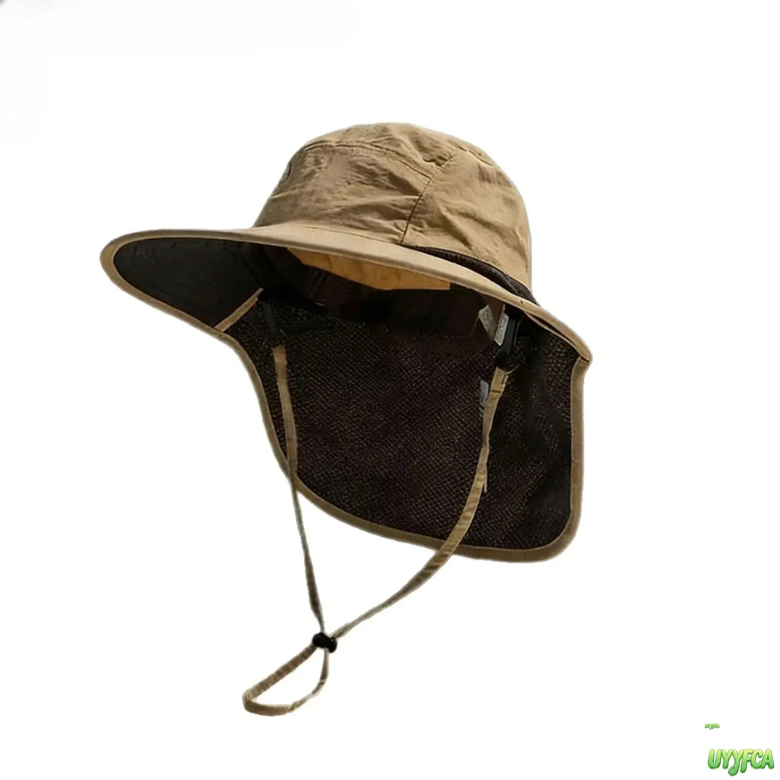 2026 New Wide Brim UV Protection Bucket Hat with Neck Flap for Men, Quick Dry Breathable Mesh Fishing Sun Cap, Lightweight Outdoor Headwear for Hiking Camping Safari Travel,Father Gift Summer Camping Essentials