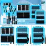 1190/540/350pcs Lash Clusters, Lashes Extension Set, Cosmetic Eyelash Extension, D Curl 10 Styles 10-18 mm Spikes/Natural/Volume with Bond & Seal, Lash Remover, Lash Brush, Lash Applicator, Tweezers, for Beginners and Pros, DIY at Home