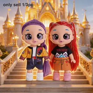 Kpop Idol Girl Group Doll Set, Rumi Mira Zoey Anime Action Figure, 5D Glitter Eyes, Music Jointed, Fan Collection, Kids Gift, 10/13 Inch