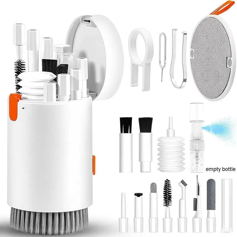 20 In 1 Cleaning Kit Computer Keyboard Brush Headset Cleaning Pen Screen Cleaning Spray Bottle Cleaning Tool Key Cap Puller Set