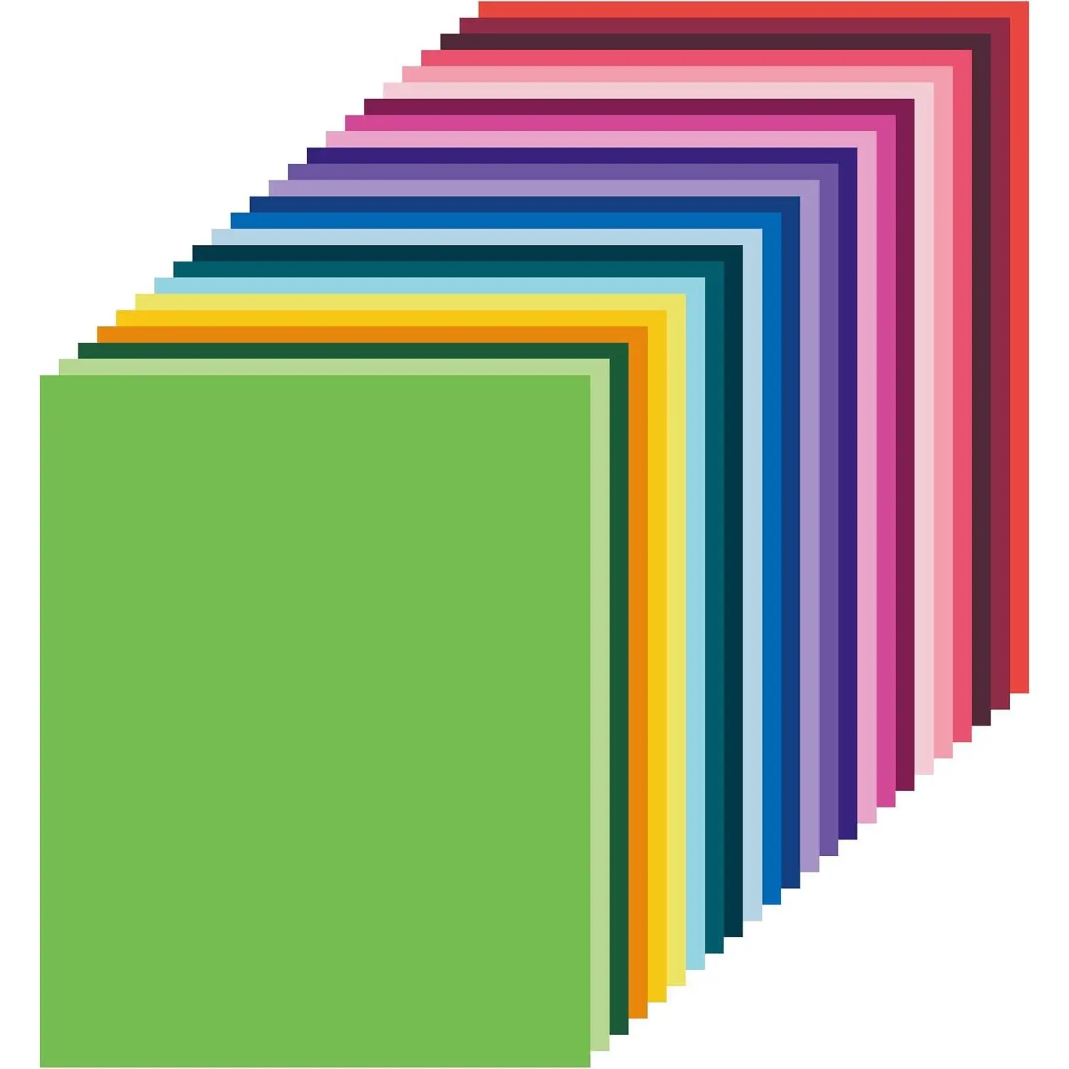 Colored Card Stock Printed Paper, 120 Sheets Hard Construction Paper, 32 lb/120gsm, 24 Colors, 8.3x11.6 Inch for Scrapbook Crafts, Printed Paper Card Stock