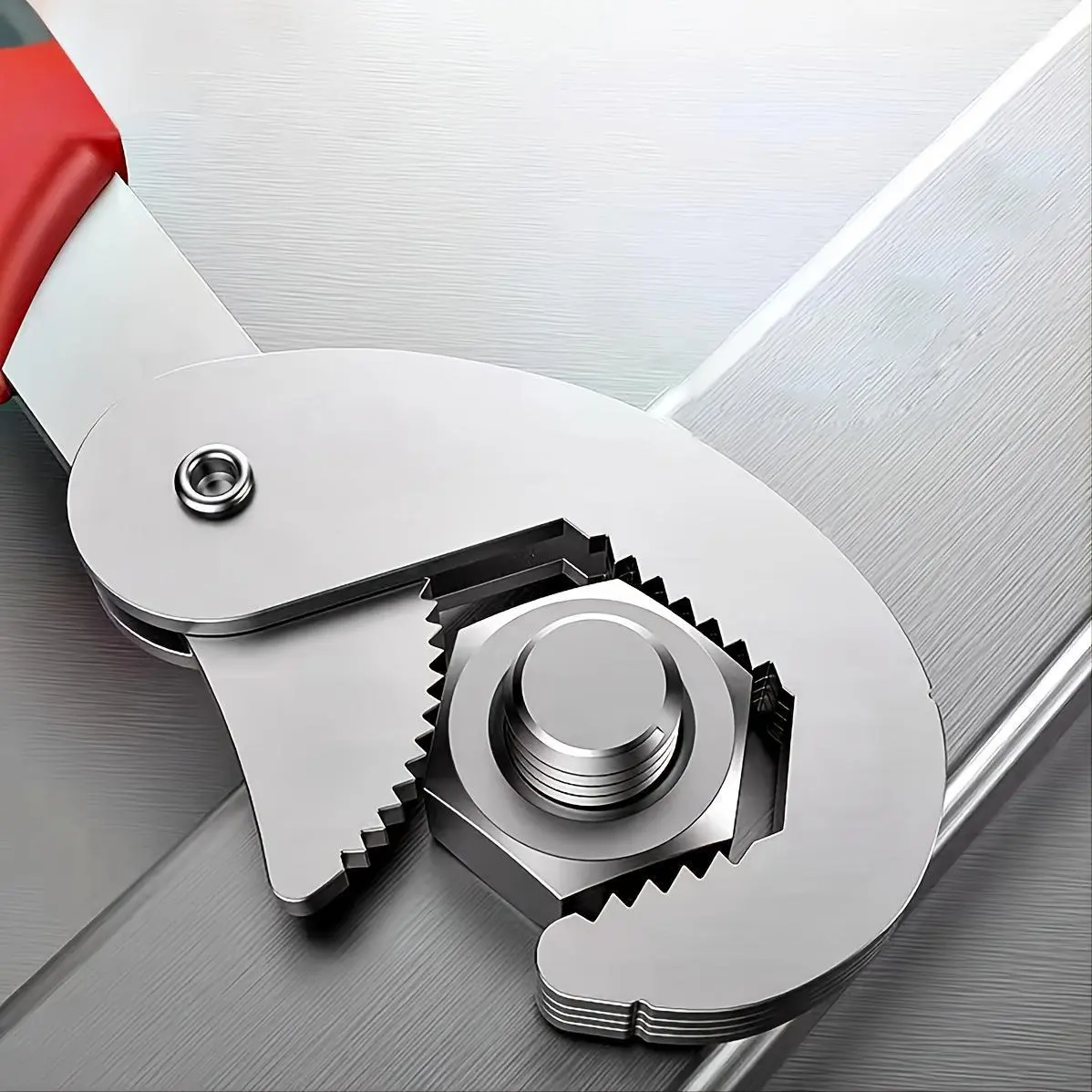 1pc Multi-function Double-ended Pipe Wrench Adjustable Wrench 21cm*4cm High Carbon Steel