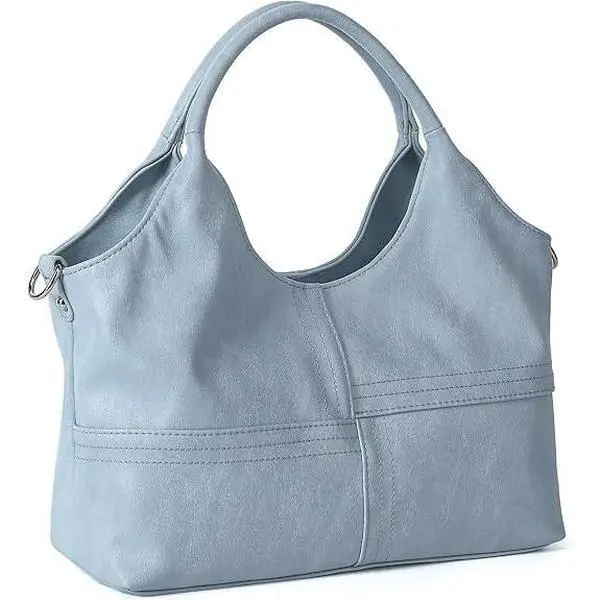 KOGTLA Medium Vegan Leather Purses for Women with Detachable Satchel Strap, Ladies Handbags, Tote Hobo Bags with Two-Handle