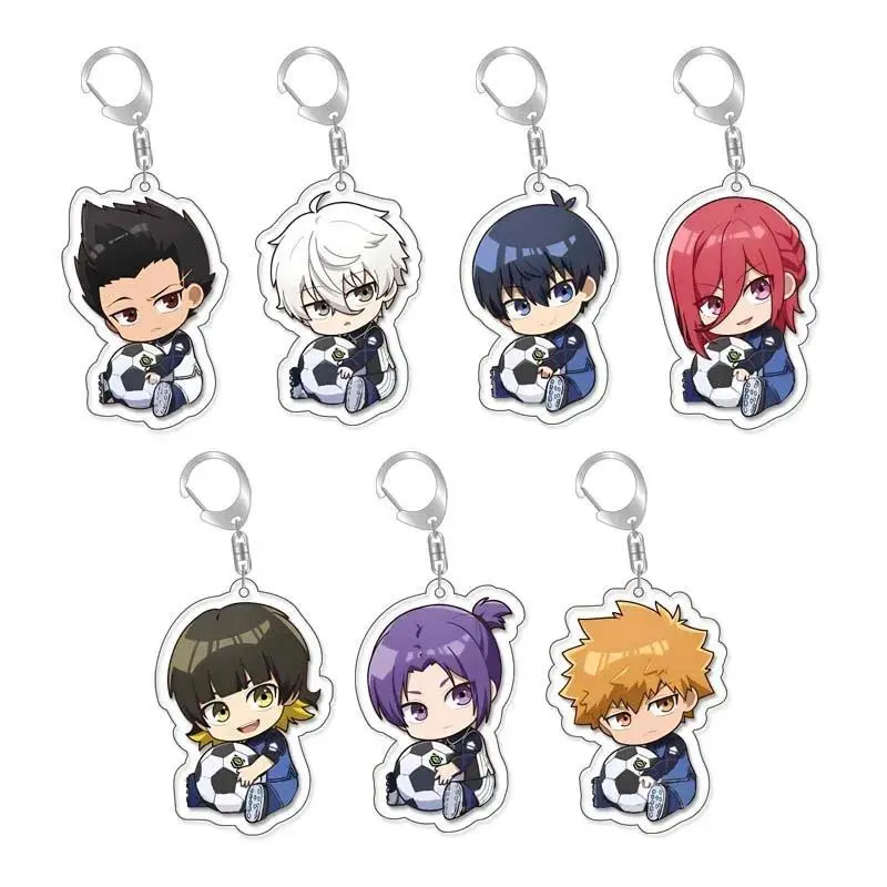 Blue Lock Acrylic Keychain Seiichi Hiori Bachira Meguru Chigiri Hyoma Kunigami Rensuke Anime Cosplay Accessories