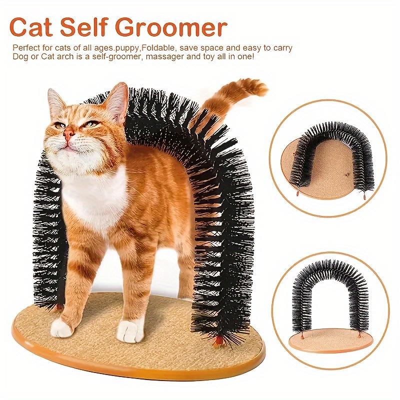 Cats Can'T Resist Grooming Brushes And Scratching Toys - Cat Arch, The Self-Grooming Tool: Pamper Your Cat with Massage And Grooming Brushes!