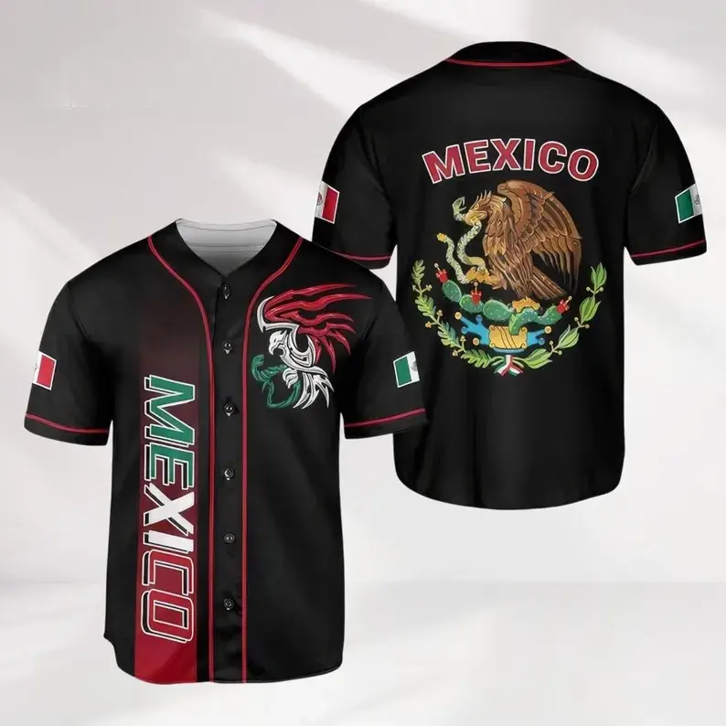 Baseball Jersey Mexico, Mexican Jersey Shirt for Men Women Youth, Game Day Outfit For Mexico Fans #   TikTokMadeMeBuyIt #   TikTokShop #   Baseball Jersey