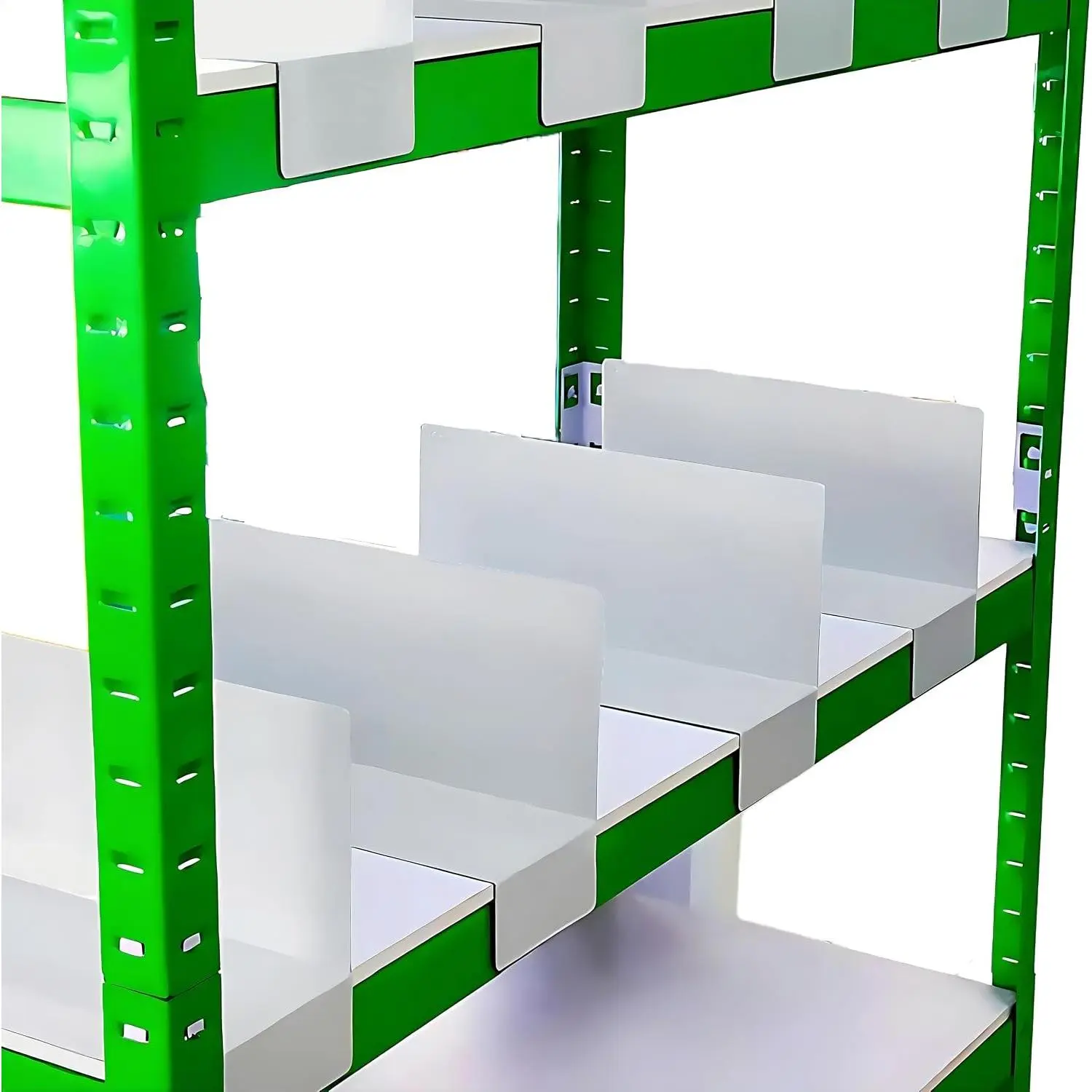 20 Pcs White PVC Shelf Dividers 30x12cm 1mm Separator Isolation Board with Labels for Supermarket Warehouse Clothing Cabinet Storehouse Shelves