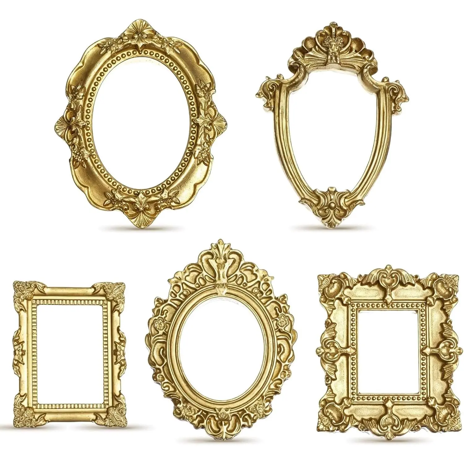 12 count  Mini Picture Frames 1x1 Inch Small  Frames  Antique  Photo Frame Wall  Display Table Frame for DIY  Christmas Holiday Party Hotel Decor