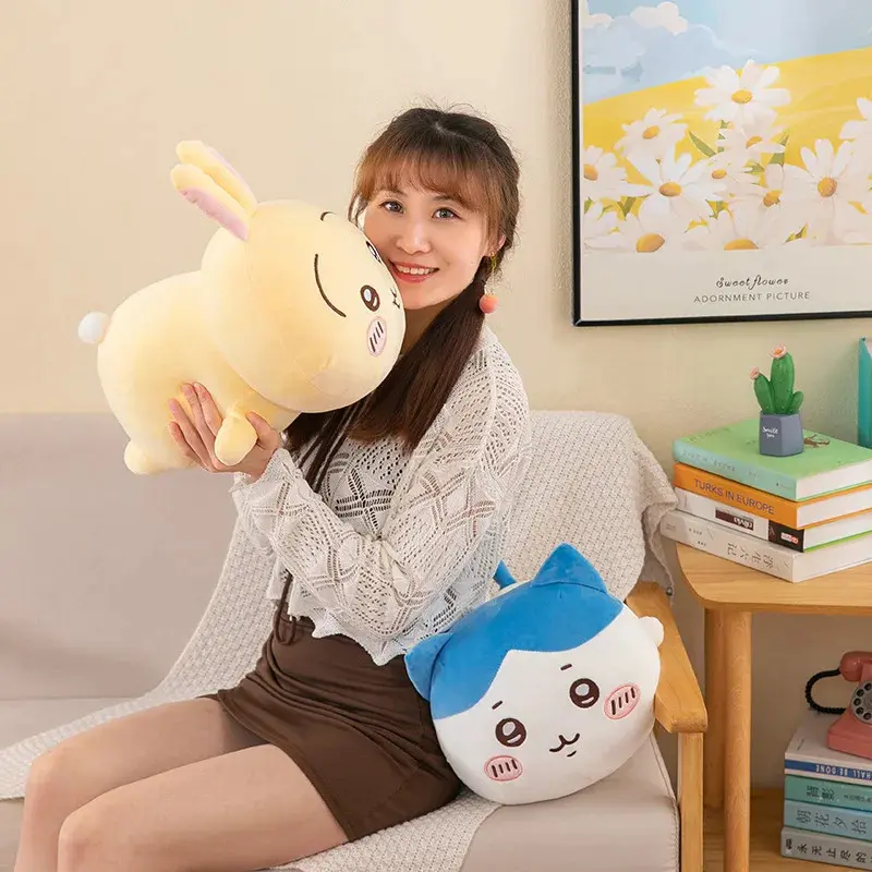Plush Doll Hachiware Usagi Momonga Kawaii Anime Soft Pillow Toy 30CM Cute Rabbit Cat Hamster Gift for Kids Girls