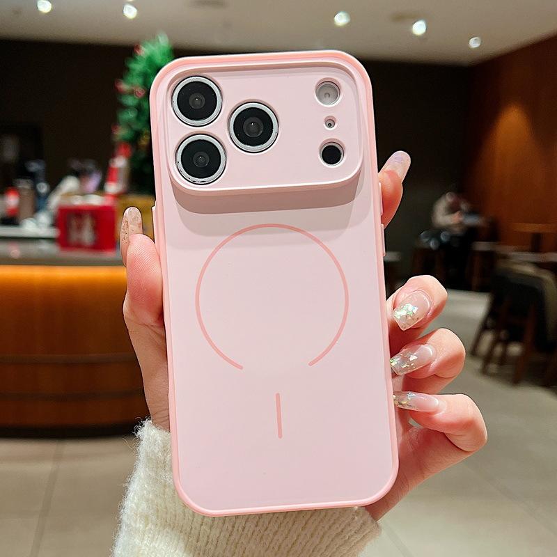 Premium Soft Touch iPhone Case with MagSafe & Camera Protector, Smooth Silicone Grip, Slim Shockproof Protection for iPhone 17 16 15 14 13 12 ProMax Plus Air 16E