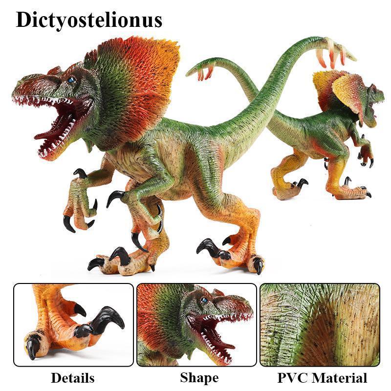 Oenux Jurassic Carnivorous Dilophosaurus Solid PVC Dinosaur Toy Action Figures Animal Model Collection Kids Gift Oenux Jurassic Carnivorous Dilophosaurus Solid PVC Dinosaur Toy Action Figures Animal Model Collection Kids Gift