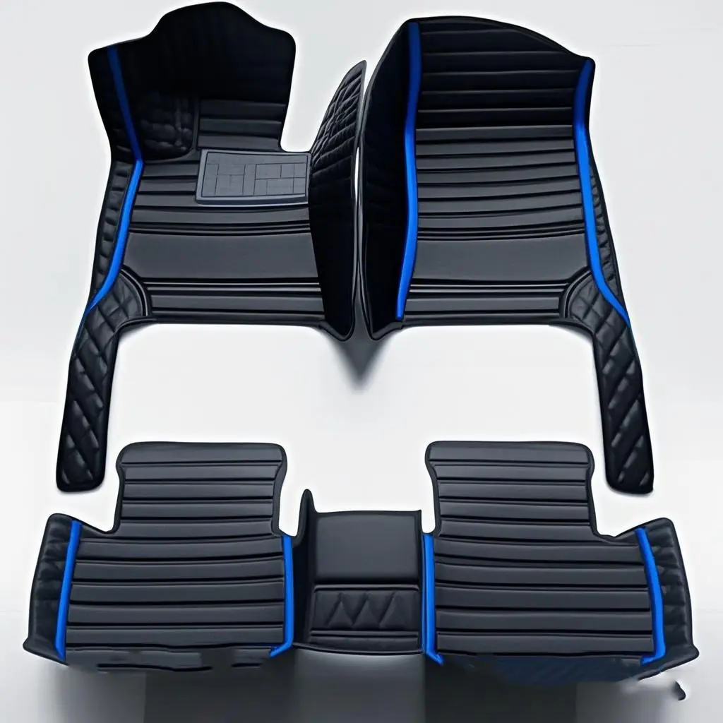 Custom Artificial Leather Car Floor Mat For Suzuki Swift 2005~2012 Left/Right -hand Drive Auto Interior Accessories Front And Rear Row Fashion Styling Carpet Waterproof Design Full Coverage