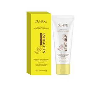 OUHOE Huangqi Facial Cleanser, Gentle Cleansing Formula, Hydrating, Soothing, Nourishing for Fresh Skin