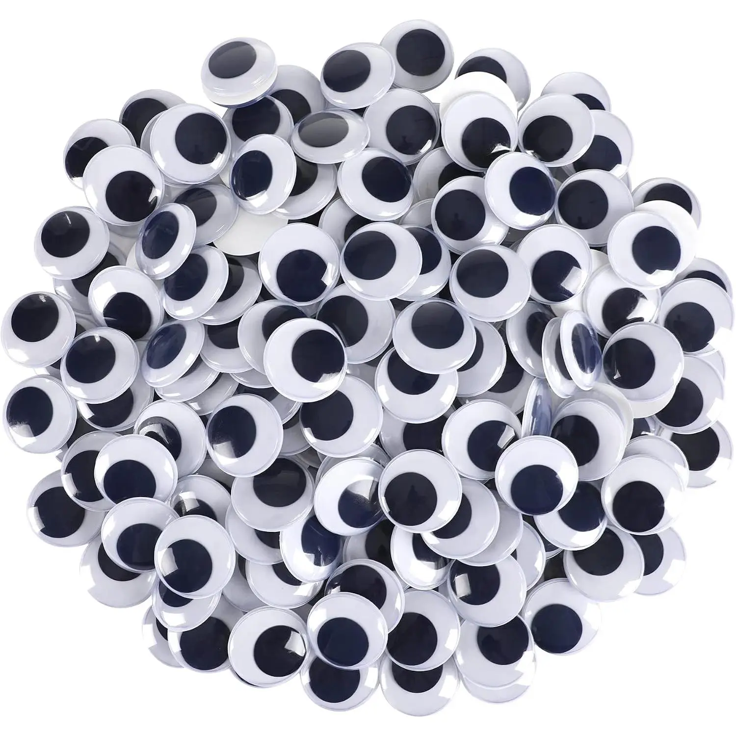 200 count 6mm Googly Wiggle Eyes Self Adhesive for DIY Crafts | ﻿ Transparent Plastic, DIY Scrapbooking Craft Projects,  Moving Eyeballs Decoration, Self Adhesive 1/4 in Googly Eyes