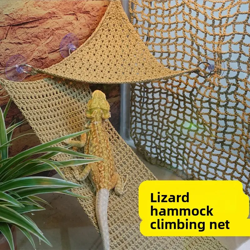 Reptile Hammock, Hammock Toy Swing for Pets Including Lizards, Snakes and Frogs, Lizard Hammock, Mesh Hammock