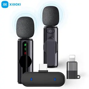 M11 Wireless Lavalier Microphone with Noise Cancellation for Live Streaming, Karaoke, Video Recording – Compatible with Phone & PC.