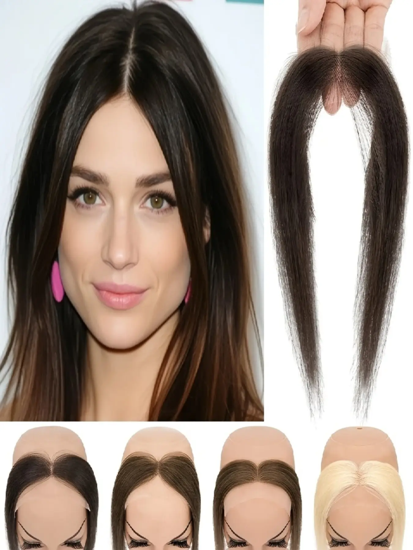 Front Hair Patch 10in Real Human Hair, Party Style, Batch Number Mrs-0912a-S, No Ca Prop 65 Re/ca, Ideal for Enhancing Your Look