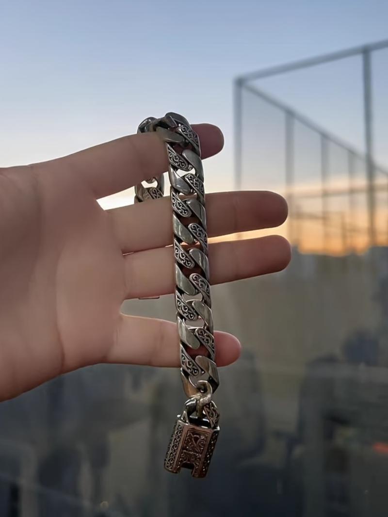 Punk Style Vintage Stainless Steel Bracelet for Men – Trendy All-match Fashion Jewelry, Exquisite Decor for Party & Daily Wear, Ideal Birthday Gift Punk Style Vintage Stainless Steel Bracelet for Men – Trendy All-match Fashion Jewelry, Exquisite Decor for Party & Daily Wear, Ideal Birthday Gift