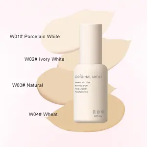 OR-AR Original Artist Yellow Bottle Soft Matte Foundation Long-Lasting Medium Coverage Lightweight Skin-Adhering No Flaking Perfect for Dry Skin Cosmetic