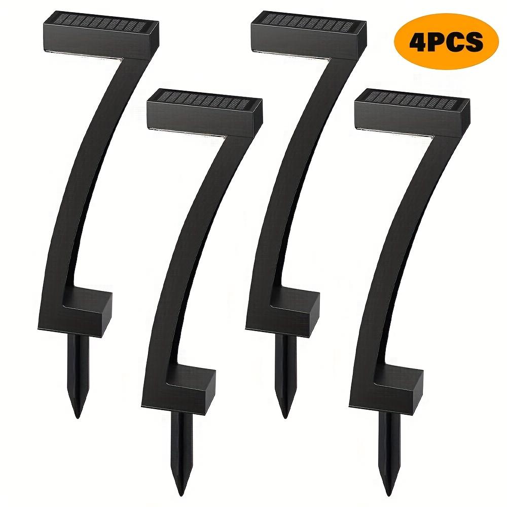 4-pack solar lights for outdoor walkways, upgraded bright LED outdoor solar lights, suitable for outdoor use, IP65 waterproof solar garden lights, suitable for courtyards, driveways, walkways, landscaping, and courtyard decoration.