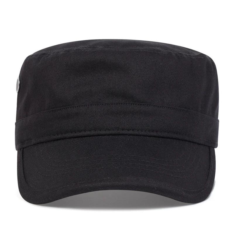 Unisex Camouflage With Pores Series Flat Top Baseball Caps Spring Autumn Sailor Hats Men Flat Top Captain Military Caps