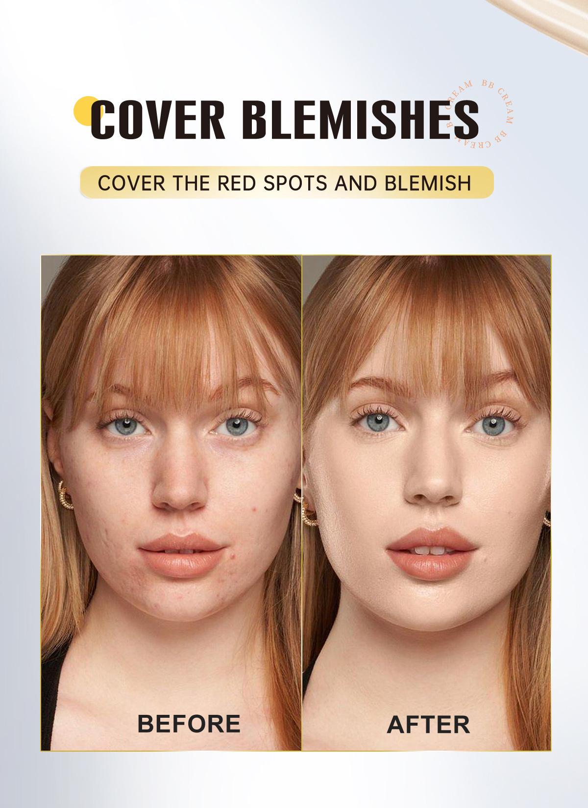 Isolating BB cream, natural concealer, non-caking, moisturizing, long-lasting foundation, natural look cream, in stock