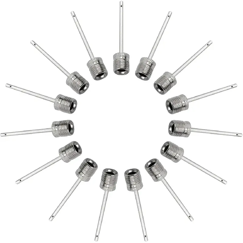 15-Piece Corrosion-Resistant Stainless Steel Universal Design Ball Pump Inflation Needles (38mm), Home Supplies Air Pump Needles for Teachers to Inflate Football, Basketball, Volleyball