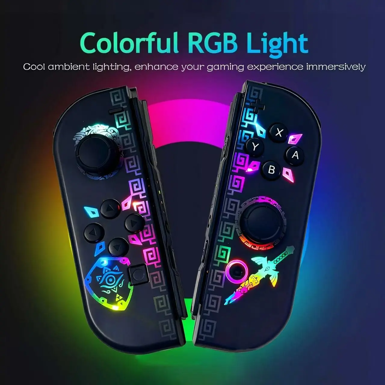 Wireless Game Controller for Switch Lite/oled, Console Accessory, Replacement Controller, Dual Vibration & Wake Function, Ergonomic Design, Replace Joy-Con, Handheld/TV Mode, Button