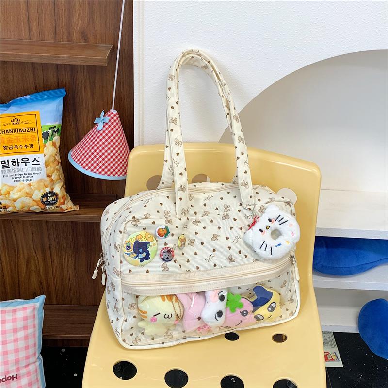 New Harajuku  Daily Commuting One-shoulder Crossbody Bag Comic Exhibition Hand Tote Bag Girl Cute Sweet Kawaii Ulzzang Ita Bag