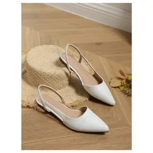 Pointed Toe Slingback Flats Slip on Flats Casual Dressy Office Work Shoes