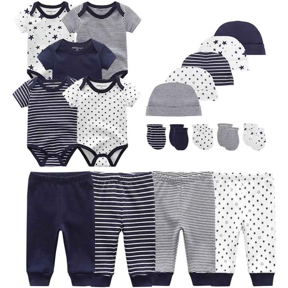 Unisex Baby Layette Essentials Giftset Clothing Set 19-Piece For Newborn Baby