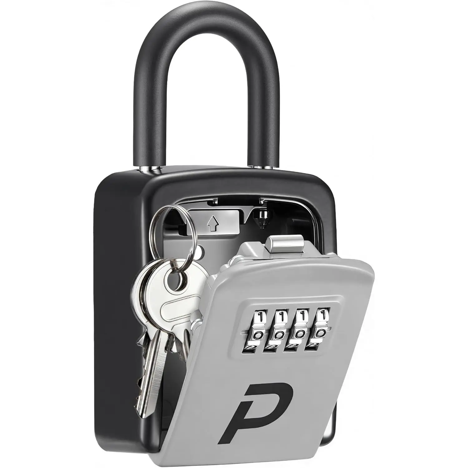 Key Lock Box, Lockbox for  Outdoor Combination  Lockbox Outside Portable Storage Safe Box for Realtor and Rental,  Office Apartment Door Handle House Key